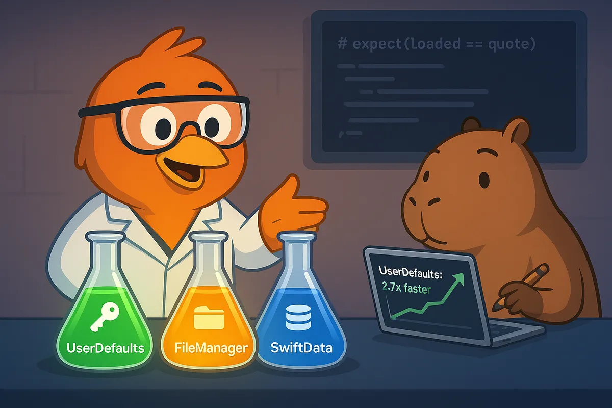 Decisiones de Persistencia: UserDefaults vs FileManager vs SwiftData