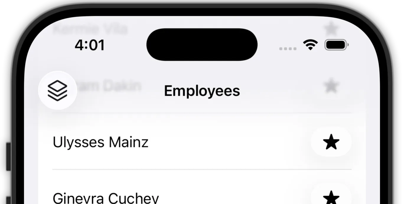 Toolbar blur on scroll